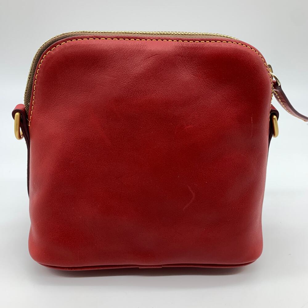 Dooney & Bourke Red Leather Crossbody Bag - Picture 3 of 14
